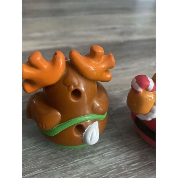 Playskool Weeble Wobbles 2005 Christmas Edition - Santa, Reindeer, & Snowman - Picture 7 of 9
